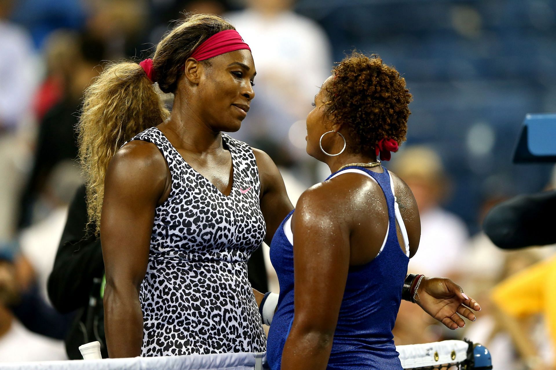 Serena Williams and Townsend at the 2014 US Open - Day 2 - (Source: Getty)